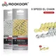 Rookoor MTB Road Bike 6 7 8 Speed Titanium Plated Bicycle Chain 6S 7S 8S Chains 116L Cycling Hollow