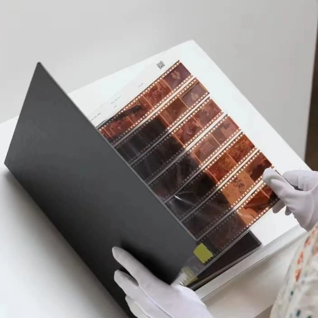 Albumfolien-Schutz-Aufbewahrungsbox, säurefrei, Archivfolienbeutel, Archival 3 Ringbücher für Druckfilme, Standard 135 35 mm, 120 4 x 5, 8 x 10 Image