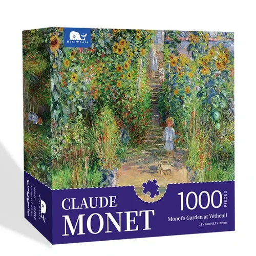 Puzzle 1000 Teile für Erwachsene Kind Monet Landschaft Puzzles Kinder Spielzeug Familien spiel