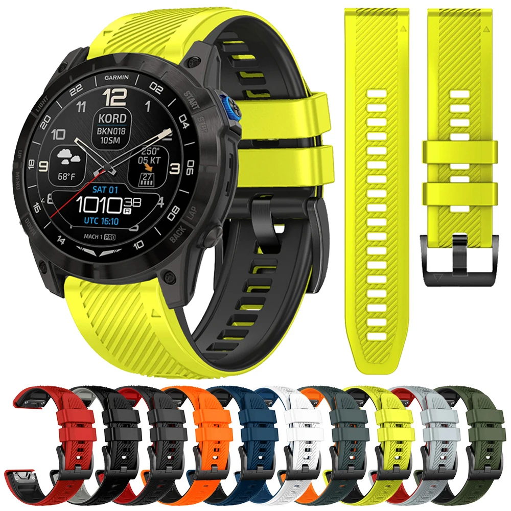 QuickFit 22 mm 26 mm Silikon-Uhrenarmband für Garmin Fenix 7X 7 6 6X 5 5X Plus/Epix Pro Gen 2 47 mm 51 mm/MARQ-Armband Image
