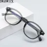 Accessori per occhiali da vista da uomo in acetato quadrato TR90 da donna in acetato di poligono