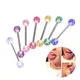 8 Teile/satz Chirurgische Stahl Glitter Zunge Piercing Ball Barbell Bar Zunge Ring Körper Piercing