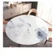 New Arrive 1.0mm Round Large Size Marble PVC Tablecloth Customizable Home Table Mat Dining Table