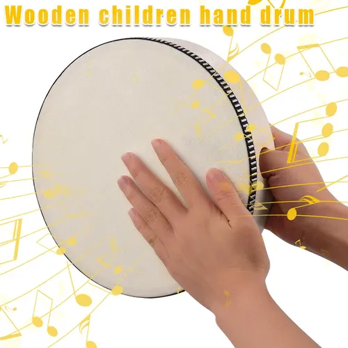4/6/8/10 Zoll Holz Hand Trommel Kid Percussion Spielzeug Holz Rahmen Trommel für Kinder Musik Spiel
