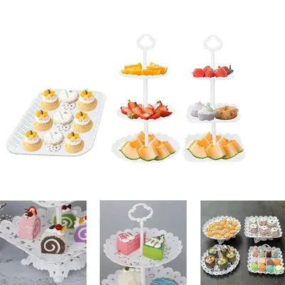 Cake Stand Birthday Cake Stand Display Cupcake Stand Snack Fruit Plate Wedding Party Tray Dessert Table Decorate Kitchen Tools