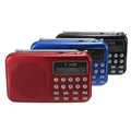 Mini-FM-Radio T508 tragbarer LED-Bildschirm Stereo-Sound-Lautsprecher unterstützt USB-TF-Karte