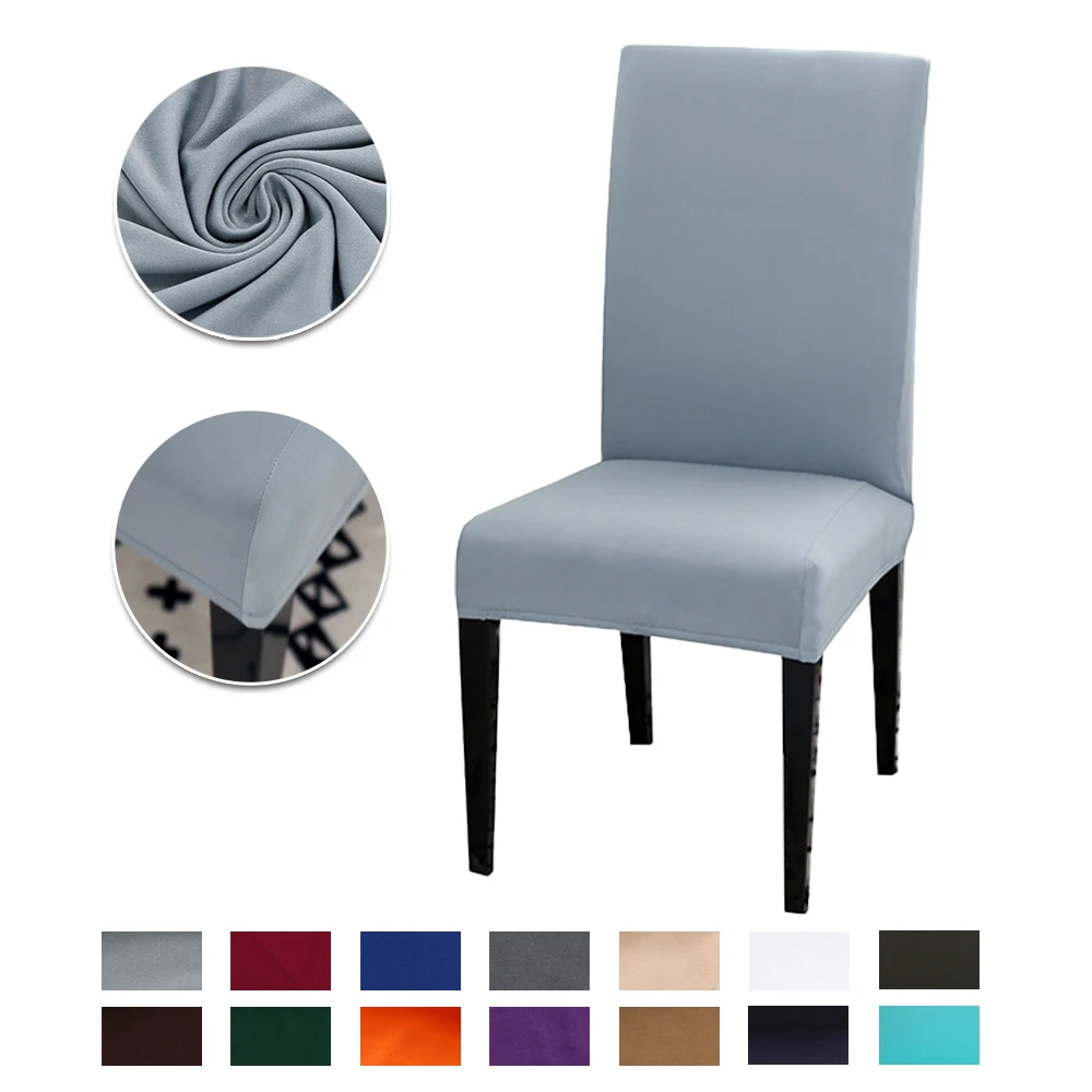 Elastische Esszimmer stuhlhussen Spandex Modernes stuhl abdeckung Abnehmbare Anti-schmutzig Küche chair cover Stretch stuhlüberzug hochzeit für Bankett Partei stuhlhussen schwingstuhl Image