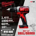 Milwaukee M18 BDD/2606 M18™ 1/2" Cordless Drill Driver 18V Lithium Power Tools 60NM