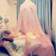 Moustiquaire en dentelle ronde pour lit de bébé lit de princesse dôme baldaquin literie pour
