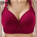 Soutien-gorge push-up sans anneau pour femme soutien-gorge fin grande taille brassière en moule