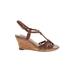 Clarks Wedges: Brown Shoes - Women's Size 7 1/2