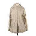 CALVIN KLEIN JEANS Windbreaker Jacket: Tan Jackets & Outerwear - Women's Size Large