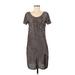 Free People Casual Dress - Shift: Brown Brocade Dresses - Women's Size Medium