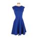 Ted Baker London Casual Dress: Blue Dresses - Women's Size 6