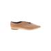 Zara Basic Flats: Tan Solid Shoes - Women's Size 39