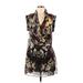 Ted Baker London Casual Dress: Burgundy Baroque Print Dresses - Women's Size 8