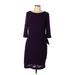 Donna Morgan Casual Dress - Sheath: Purple Dresses - Women's Size 12