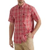 Wrangler Men's Foreman Plaid Shirt (Size XXL) Red, Cotton,Polyester,Spandex