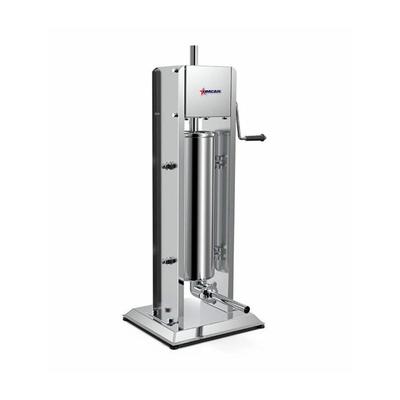 Omcan 47539 15 lb Manual Vertical Sausage Stuffer w/ 4 Funnels, Stainless Steel