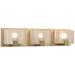 Ridgecrest 21" Wide Satin Brass 3-Light Bath Light