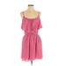 American Eagle Outfitters Casual Dress - Popover: Pink Hearts Dresses - Women's Size Small