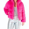 BUDDYLOVE Noella Faux Fur Jacket - Pink