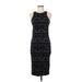 Express Casual Dress - Bodycon: Black Fair Isle Dresses - Women's Size Medium