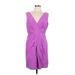 Banana Republic Casual Dress - Wrap: Purple Dresses - Women's Size 10