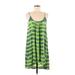 Patterson J. Kincaid Casual Dress: Green Tie-dye Dresses - Women's Size Medium