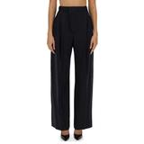 Victoria Beckham Wide Leg Pants - Black - Victoria Beckham Pants