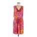 Luxology Casual Dress - Maxi: Pink Paisley Dresses - Women's Size Medium