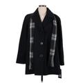 Forecast Wool Coat: Black Jackets & Outerwear - Women's Size X-Large Petite