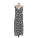 Gap Casual Dress - Slip dress: Black Print Dresses - Women's Size 10