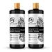 Dr Jacobs Naturals Authentic MGF3 African Raw Black Soap Cleanser for Face Wash Sensitive Skin Body Wash Shampoo Shaving Soap | Shea Butter Moisturizing and Nourishing Formula | 32oz 2pk