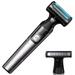 Body Hair Razor/Trimmer Electric Groin Hair Trimmer Electric Razor Beard Trimmer Electric Ball Trimmer/Shaver Waterproof Wet/Dry Clippers Black