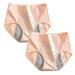 GaThRRgYP Underpants for Women 2pcs Women s Menstrual Leak Proof Menstrual Pants Cotton High Waist Women s Physiological Pants