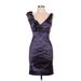 Xscape by Joanna Chen Cocktail Dress: Purple Dresses - New - Women's Size 10