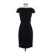 J.Crew Casual Dress - Bodycon: Black Solid Dresses - Women's Size 0