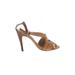 Manolo Blahnik Heels: Tan Shoes - Women's Size 40