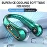 Hanging Neck Fan Air Cooler Portable Fan Wearable Neck Fan 5 Speeds Digital Display Outdoor Use