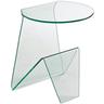 Beistelltisch PAROLI, transparent (transparent, transparent, transparent), B:45cm H:41cm T:41cm, Tische, Sicherheitsglas ESG