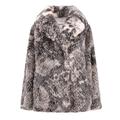 Rita Snakeskin Printed Coat