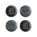 MLB Detroit Tigers Black Tonal 4 Pack 1.25 Buttons