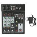 Portable 4 Channel BT Mixing Console Digital Audio Mixer Builtin Reverb Effect 100240V(US )