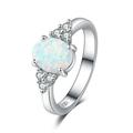 Taylonsss Opal Round Opal White Stone Hand Jewelry Fashion Jewelry
