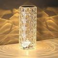 mini small Crystal Table Lamp 16 Color Touch Control Rechargeable Lamp 3-Levels Brightness Room Decor Desk Lamp Crystal Rose Bedside Lamp Wireless Night Light Bedroom Dining Room Lamp