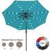 ABCCANOPY 9FT Durable Solar Led Outdoor Patio Umbrella with 32LED Lights Turquoise