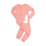 Carter s Toddler Girl s Pink Polka Dot Bunny Cotton Footed Pajama Sleeper Size 4T