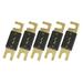 ANL Fuse 5 Pcs 40 Amp Gold Tone Plated for Car Audio Video Stereo
