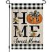 Fall Garden Flag Home Sweet Home Pumpkin 28 x 40 inches Double Sided for Outside Small Seasonal Yard Flag